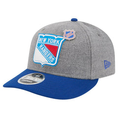 NHL New York Rangers New Era Wool Pin Low Profile 9FIFTY Snapback Hat - Gray/Blue