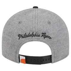 NHL Philadelphia Flyers New Era Wool Pin Low Profile 9FIFTY Snapback Hat - Gray/Black