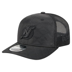 NHL New Jersey Devils New Era Quilted Nylon 9SEVENTY Adjustable Trucker Hat - Black