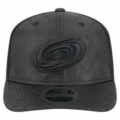 NHL Carolina Hurricanes New Era Quilted Nylon 9SEVENTY Adjustable Trucker Hat - Black