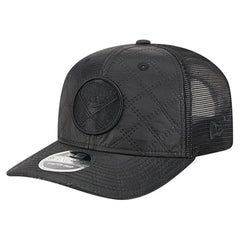 NHL Buffalo Sabres New Era Quilted Nylon 9SEVENTY Adjustable Trucker Hat - Black