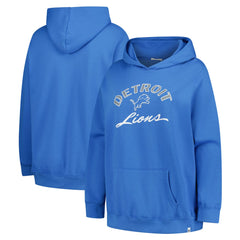 Detroit Lions '47 Women's Plus Size Whirlwind Naomi Hoodie Blue