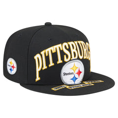 Pittsburgh Steelers New Era Oversized 59FIFTY Fitted Hat Black