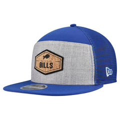 Buffalo Bills New Era Cork Split Panel 9FIFTY Trucker Snapback Hat Gray/Royal