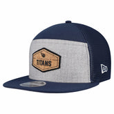 Tennessee Titans New Era Cork Split Panel 9FIFTY Trucker Snapback Hat Gray/Navy
