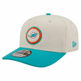 Miami Dolphins New Era Loyal Corduroy 9SEVENTY Adjustable Hat Stone