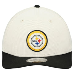 Pittsburgh Steelers New Era Loyal Corduroy 9SEVENTY Adjustable Hat Stone