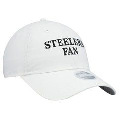 Pittsburgh Steelers New Era Women's Team Fan 9TWENTY Adjustable Hat White