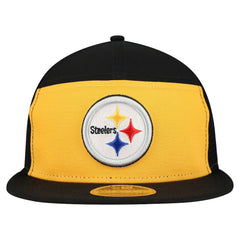 Pittsburgh Steelers New Era Outdoor Split Panel 9FIFTY Snapback Hat Gold/Black