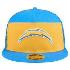 Los Angeles Chargers New Era Outdoor Split Panel 9FIFTY Snapback Hat Gold/Powder Blue