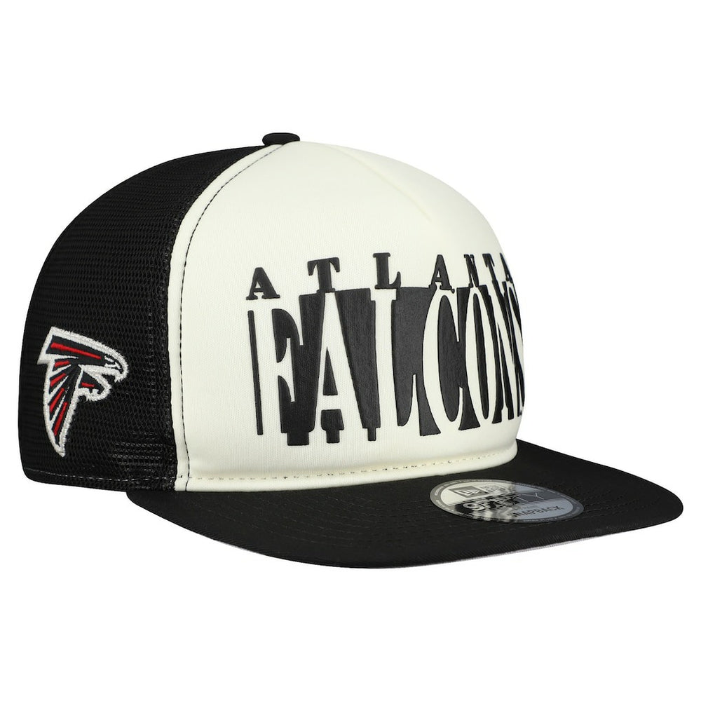 Atlanta Falcons New Era Cutout A-Frame 9FIFTY Snapback Hat Cream/Black