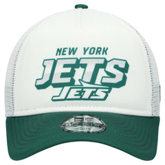 New York Jets New Era Youth Streak 9FORTY A-Frame Adjustable Hat White/Green