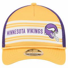 Minnesota Vikings New Era Linear A-Frame 9FORTY Adjustable Hat Gold