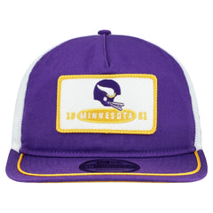 Minnesota Vikings New Era Patch 19TWENTY Adjustable Hat Purple/White