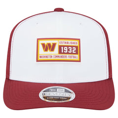 Washington Commanders New Era Established Patch 9SEVENTY Adjustable Hat White/Burgundy