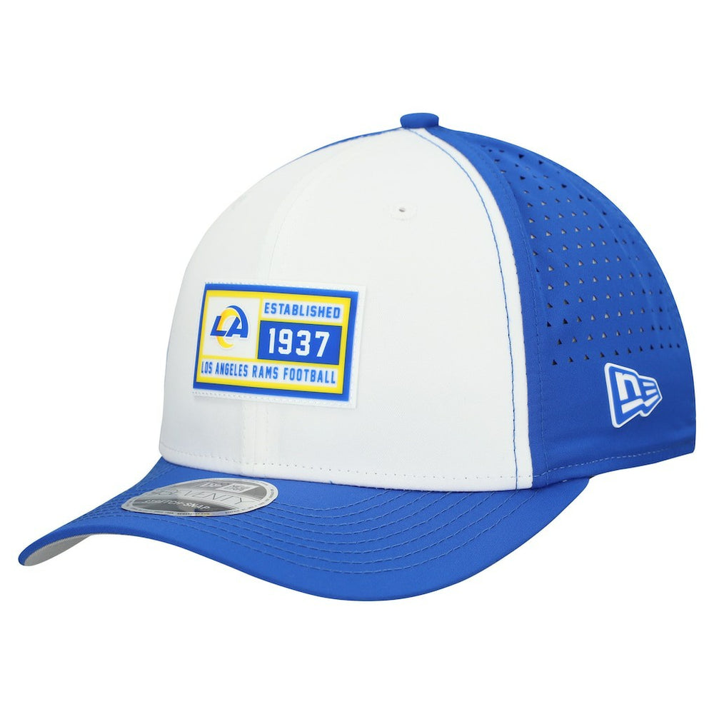 Los Angeles Rams New Era Established Patch 9SEVENTY Adjustable Hat White/Royal