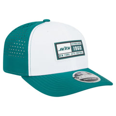 New York Jets New Era Established Patch 9SEVENTY Adjustable Hat White/Green