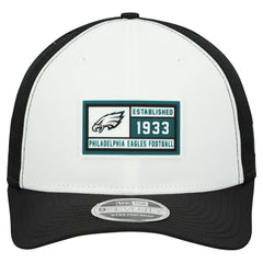 Philadelphia Eagles New Era Established Patch 9SEVENTY Adjustable Hat White/Black