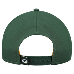 Green Bay Packers New Era Women's Metallic 9FORTY M-Crown A-Frame Adjustable Hat Green