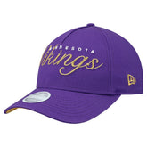 Minnesota Vikings New Era Women's Metallic 9FORTY M-Crown A-Frame Adjustable Hat Purple