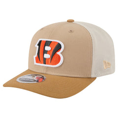 Cincinnati Bengals New Era Two-Tone Trucker 9SEVENTY Adjustable Hat Light Beige