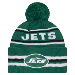 New York Jets New Era Classic Cuffed Knit Hat with Pom Green