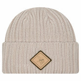 Minnesota Vikings New Era Logo Applique Cuffed Knit Hat Light Beige