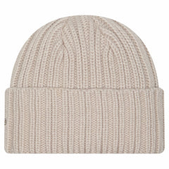 Miami Dolphins New Era Logo Applique Cuffed Knit Hat Light Beige