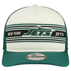 New York Jets New Era Banner A-Frame 9FIFTY Snapback Hat Cream/Green