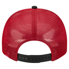 San Francisco 49ers New Era Banner A-Frame 9FIFTY Trucker Snapback Hat Cream/Scarlet