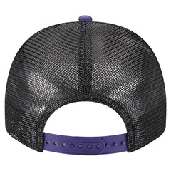 Baltimore Ravens New Era Banner A-Frame 9FIFTY Trucker Snapback Hat Cream/Black