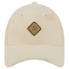 Green Bay Packers New Era Women's Comfy 9FORTY Adjustable Hat Cream