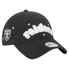 Las Vegas Raiders New Era Girls Youth Cheer 9TWENTY Adjustable Hat Black