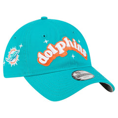 Miami Dolphins New Era Girls Youth Cheer 9TWENTY Adjustable Hat Aqua