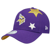Minnesota Vikings New Era Women's Stardom A-Frame 9FORTY Adjustable Hat Purple