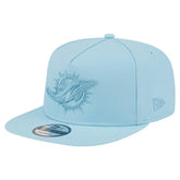 Miami Dolphins New Era Color Pack A-Frame 9FIFTY Snapback Hat Light Blue