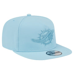 Miami Dolphins New Era Color Pack A-Frame 9FIFTY Snapback Hat Light Blue
