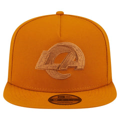 Los Angeles Rams New Era Color Pack A-Frame 9FIFTY Snapback Hat Brown