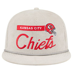 Kansas City Chiefs New Era Cord Rope Corduroy 9FIFTY Snapback Hat Gray