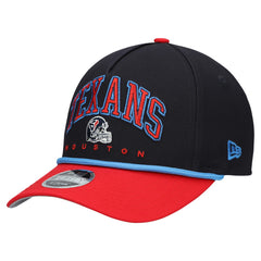 Houston Texans New Era Youth Arch COOLERA 9FORTY A-Frame Adjustable Hat Navy/Red