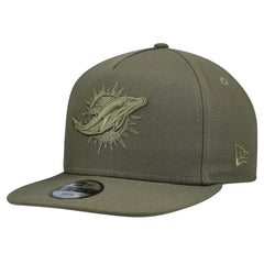 Miami Dolphins New Era Youth Color Pack A-Frame 9FIFTY Snapback Hat Olive