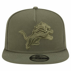 Detroit Lions New Era Youth Color Pack A-Frame 9FIFTY Snapback Hat Olive