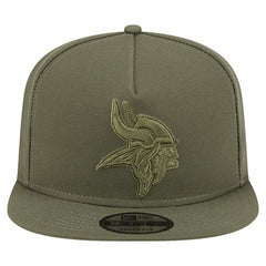Minnesota Vikings New Era Youth Color Pack A-Frame 9FIFTY Snapback Hat Olive