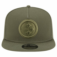 Pittsburgh Steelers New Era Youth Color Pack A-Frame 9FIFTY Snapback Hat Olive