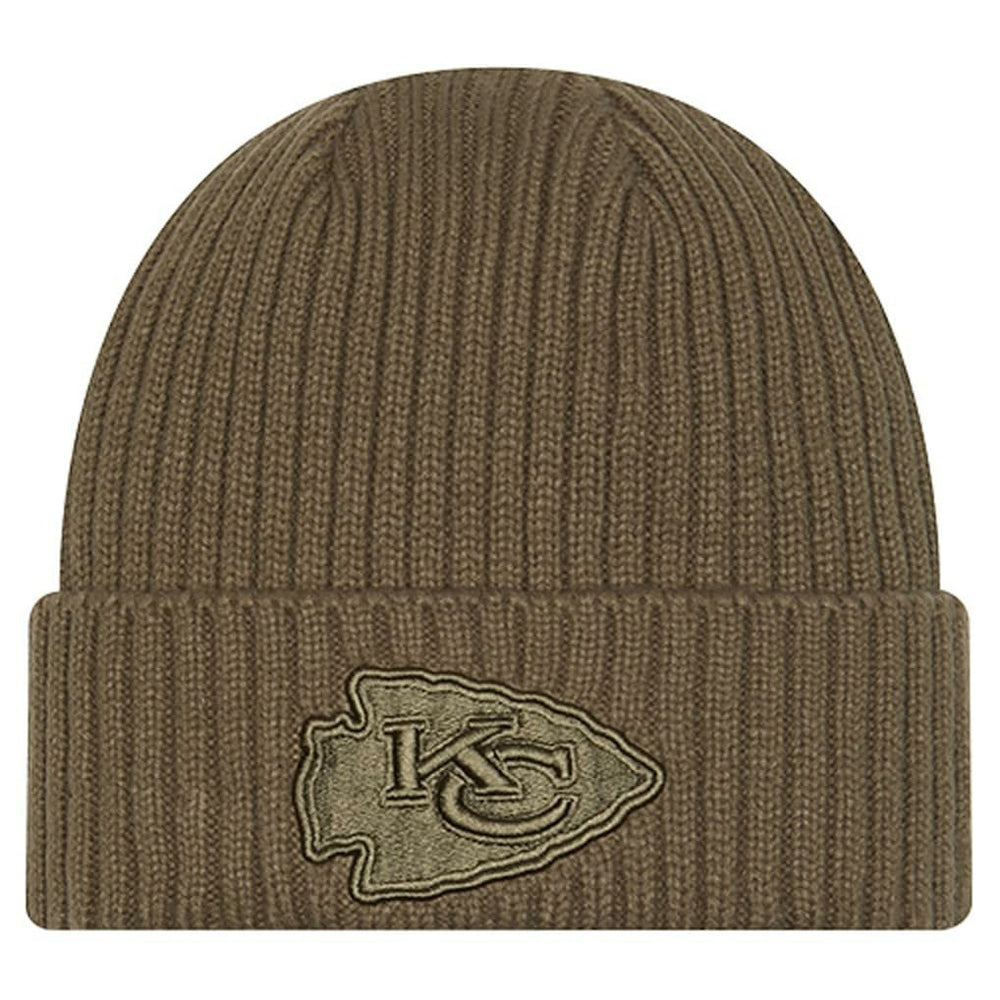 Kansas City Chiefs New Era Youth Color Pack Cuffed Knit Hat Olive