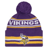 Minnesota Vikings New Era Youth Classic Cuffed Knit Hat with Pom Purple