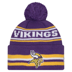 Minnesota Vikings New Era Youth Classic Cuffed Knit Hat with Pom Purple