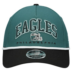 Philadelphia Eagles New Era Preschool Arch COOLERA 9FORTY A-Frame M-Crown Adjustable Hat Green/Black