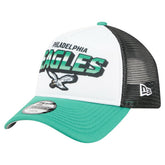Philadelphia Eagles New Era Preschool 9FORTY A-Frame Adjustable Hat White