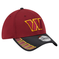 Washington Commanders New Era Visor Hit 39THIRTY Flex Hat Burgundy